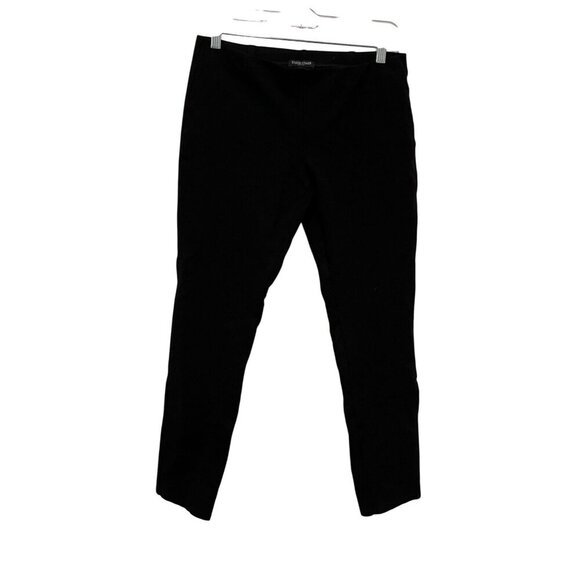 Eileen Fisher Black Petite Slim Fit Stretch Elastic Waistband Women's Pants Size - Picture 1 of 10